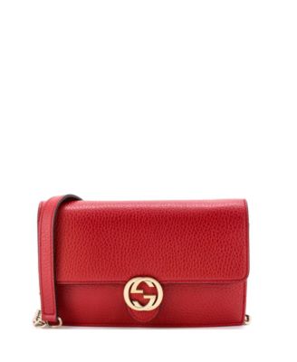 Interlocking Wallet on Chain Leather