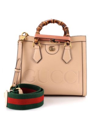 Small Diana NM Bamboo Handle Tote Leather