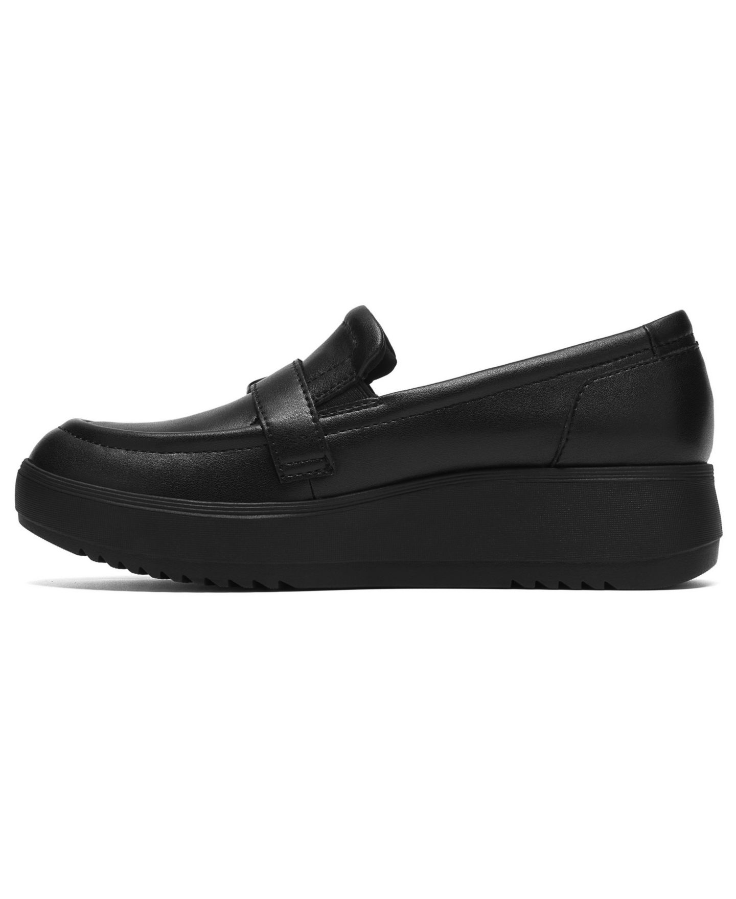 Женские туфли Clarks Zylah Vine Platform Round Toe, цвет: Чёрный кожаный — фото 6