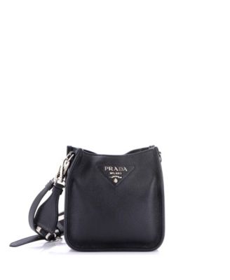 Mini Logo Strap Crossbody Bag Vitello Daino