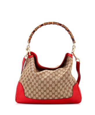 Medium Diana Bamboo Shoulder Bag GG Canvas