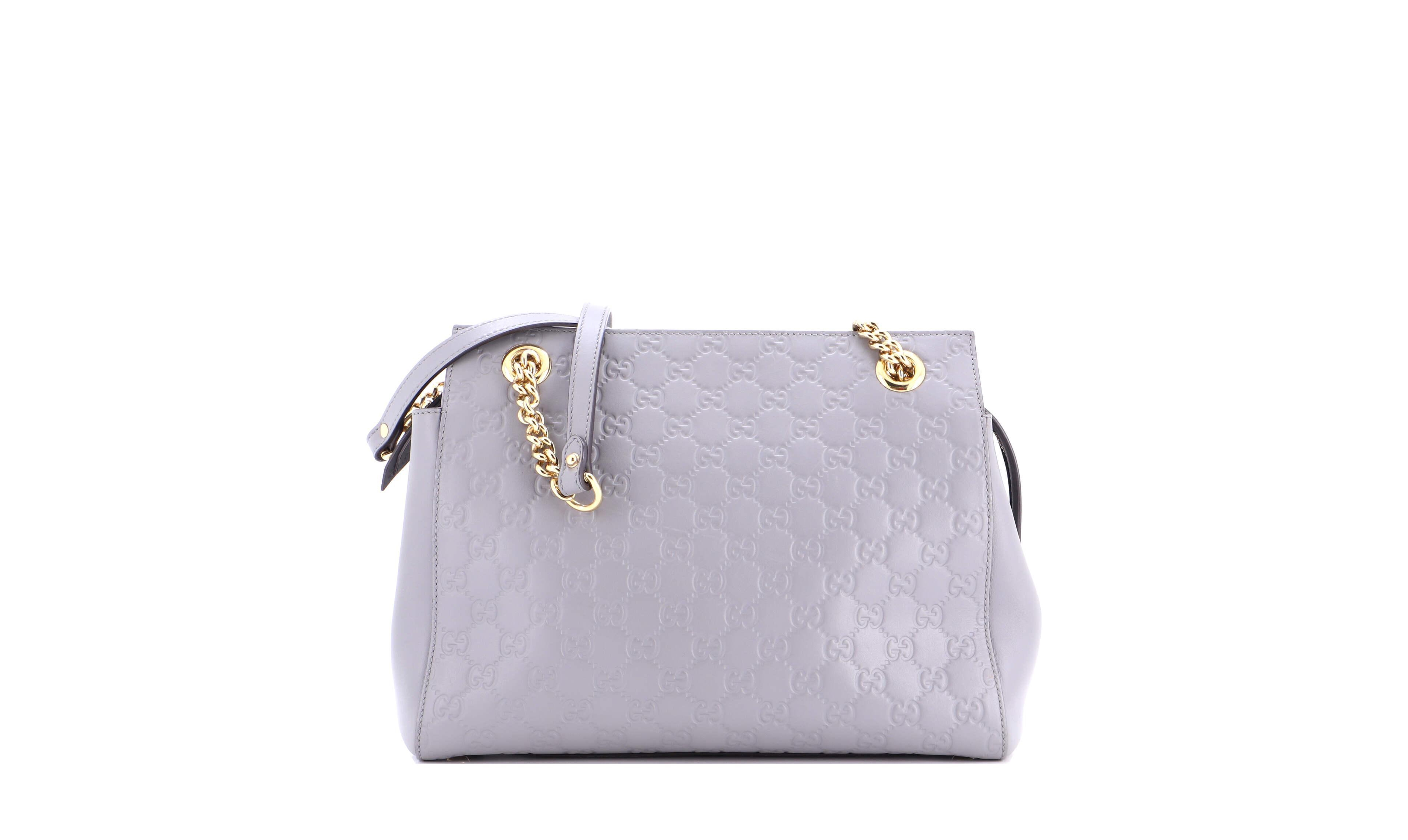 Pre-Owned Gucci Women's Medium Soft Signature Leather Shoulder Bag