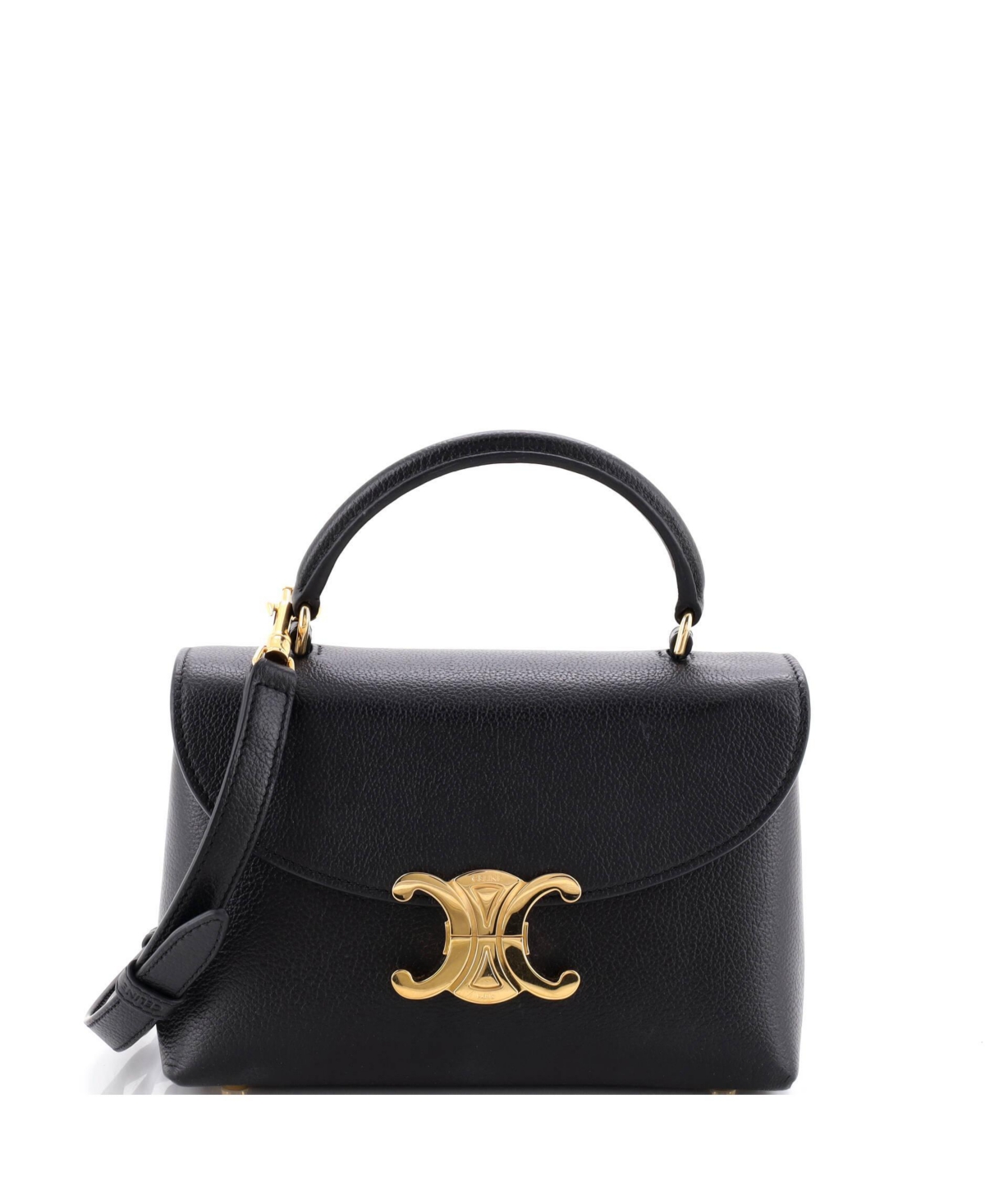 Pre-Owned Celine Teen Nino Top-Handle Leather Crossbody Shoulder Bag