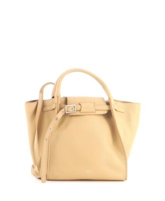 Small Grained-Calfskin Big Bag Top-Handle Tote