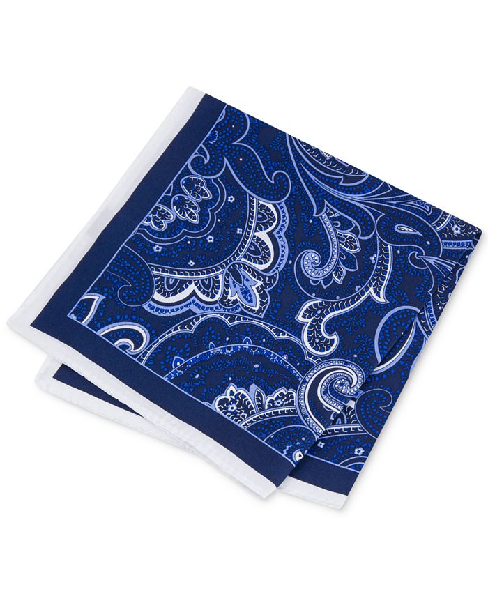 Club Room Men's Paisley Pocket Square, Created for Macy's Macy's