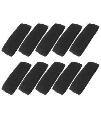 10 Pack Cotton Sports Headbands Sweat Absorbent For Workout Gym Outdoor Activities
