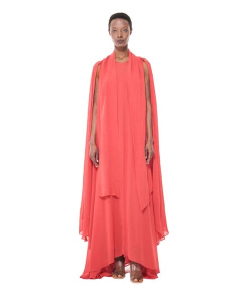 Женские платья Leem Cape Detail Maxi Loose-Fit Sleeveless Kaftan, цвет: Розовый