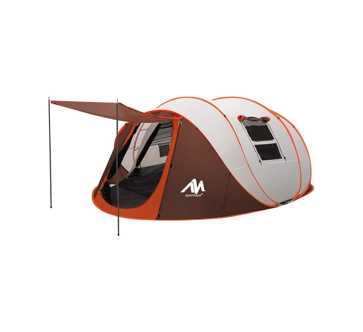 Ayamaya Adobe Xl instant pop-up family tent for 4-6 people, waterproof with front vestibule, double-layer protection and quick, hassle-free setup. - K