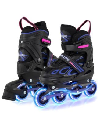 Adjustable Kids Inline Skates Ages 5-7 4 Sizes Adjustable Blade Roller with Light-up Wheels