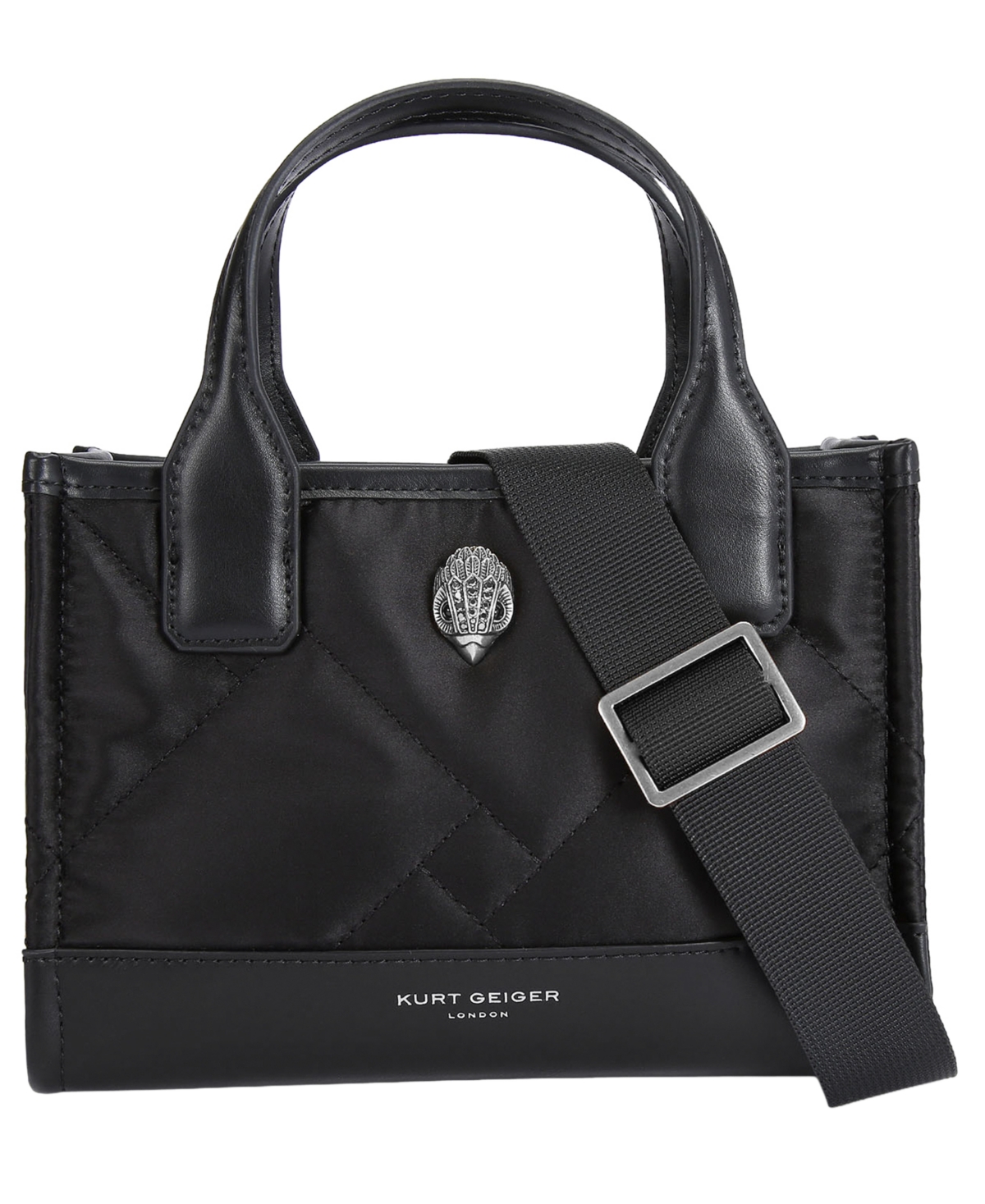 Kurt Geiger Hoxton Small Shopper Tote Handbag In Black