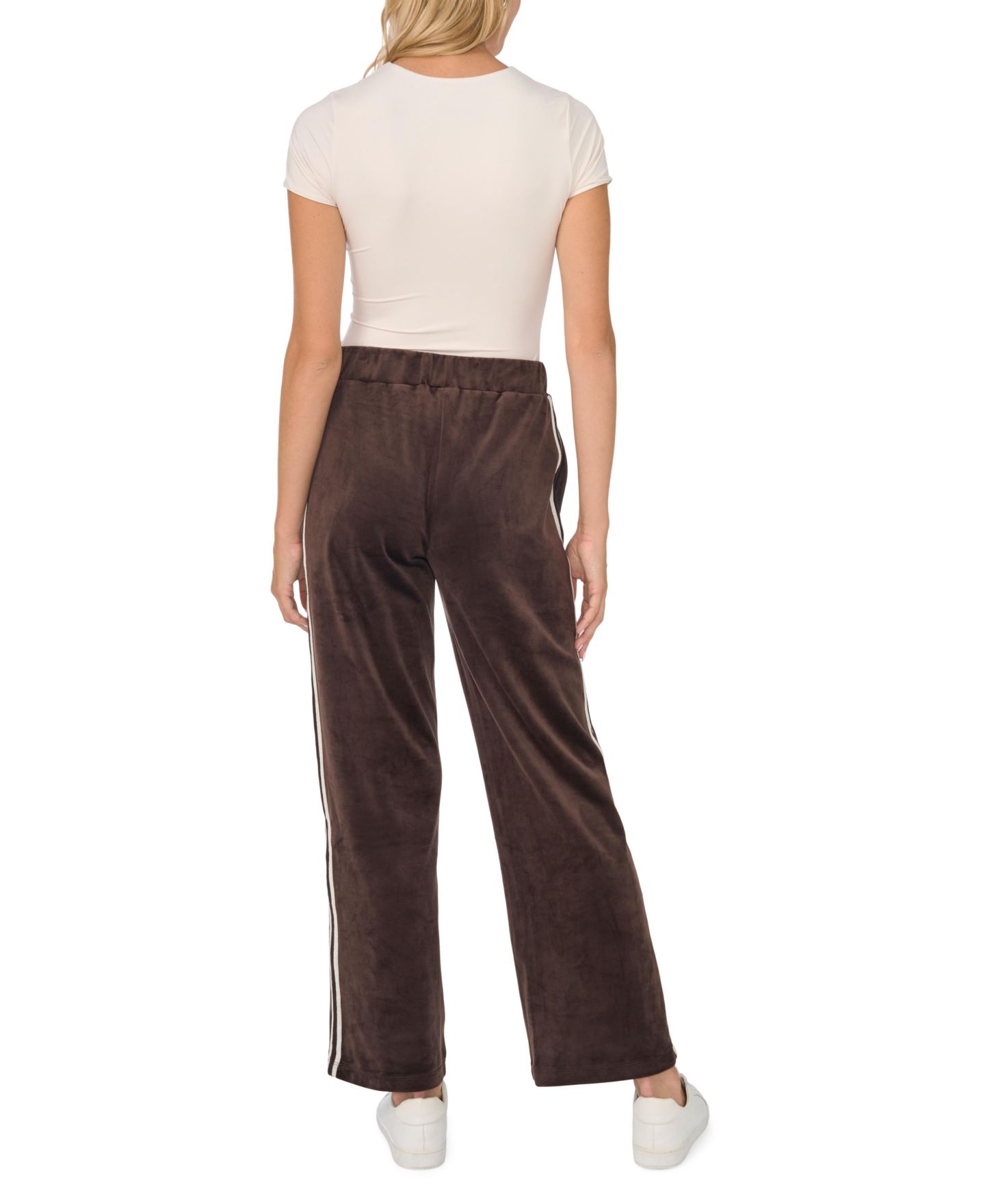 Женские брюки Vince Camuto Pull-On Wide-Leg Velvet, цвет: Какао — фото 5