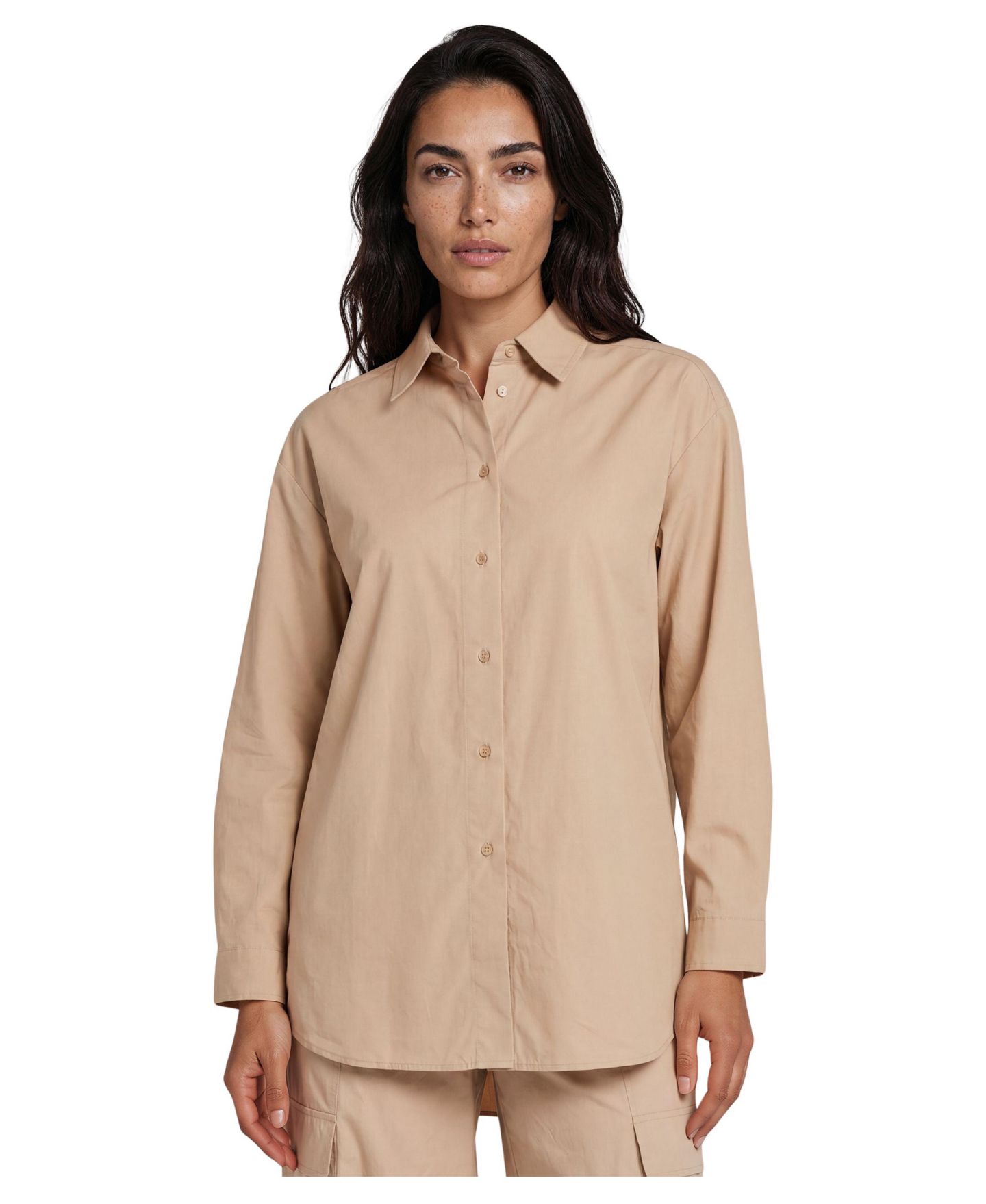 Женская рубашка Masai Copenhagen Maidette Oversized Button-Front, цвет: Белый — фото 1