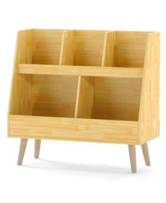 5-Cube Kids Bookshelf and Toy Organizer with Anti-Tipping Kits