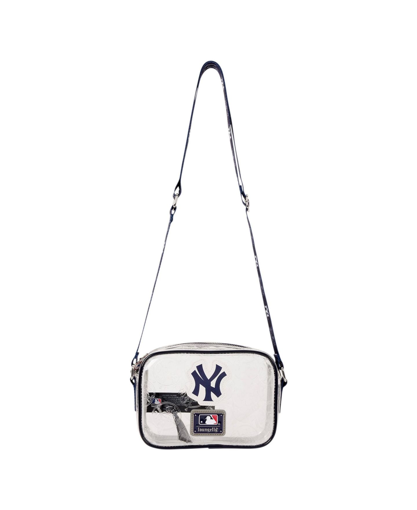 Женская сумка Loungefly New York Yankees Clear All Over Logo Crossbody — фото 2