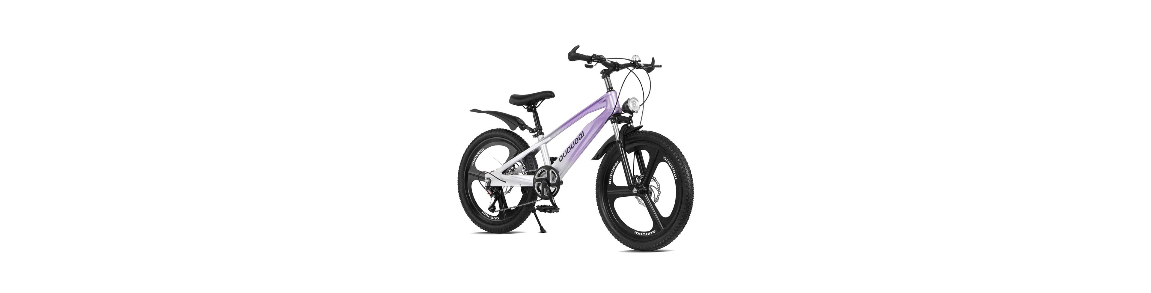 Yobtop 20-Inch Magnesium Alloy 7-Speed Kids' Mountain Bike, Ages 8-12