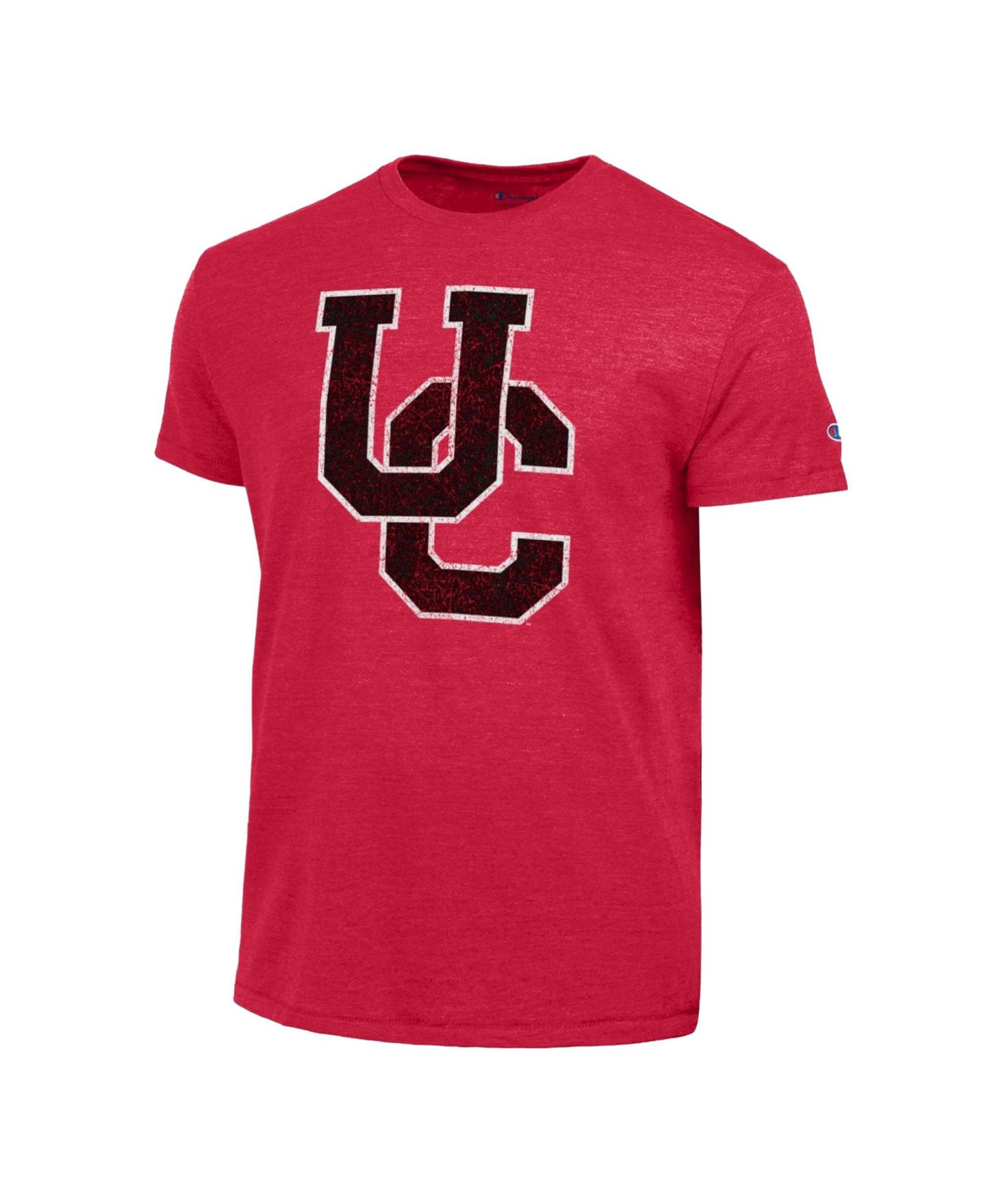 Мужская футболка Champion Red Cincinnati Bearcats Vintage Triumph Tri-Blend — фото 3
