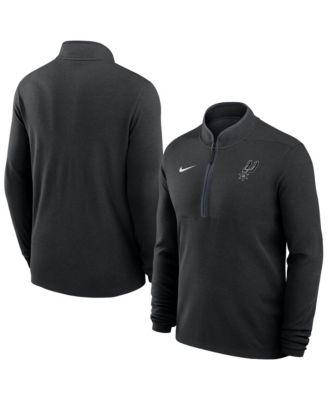Men's Black San Antonio Spurs Dri-FIT Victory Quarter-Zip Pullover