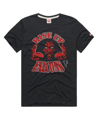 Men's and Women's Charcoal Atlanta Falcons Star Wars x NFL Tri-Blend T-Shirt