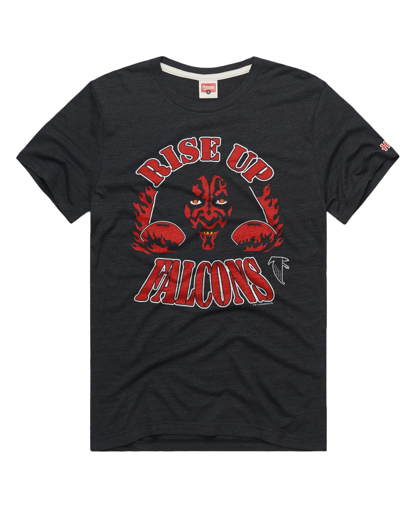 Футболка Homage Charcoal Atlanta Falcons Star Wars x NFL Tri-Blend — фото 1