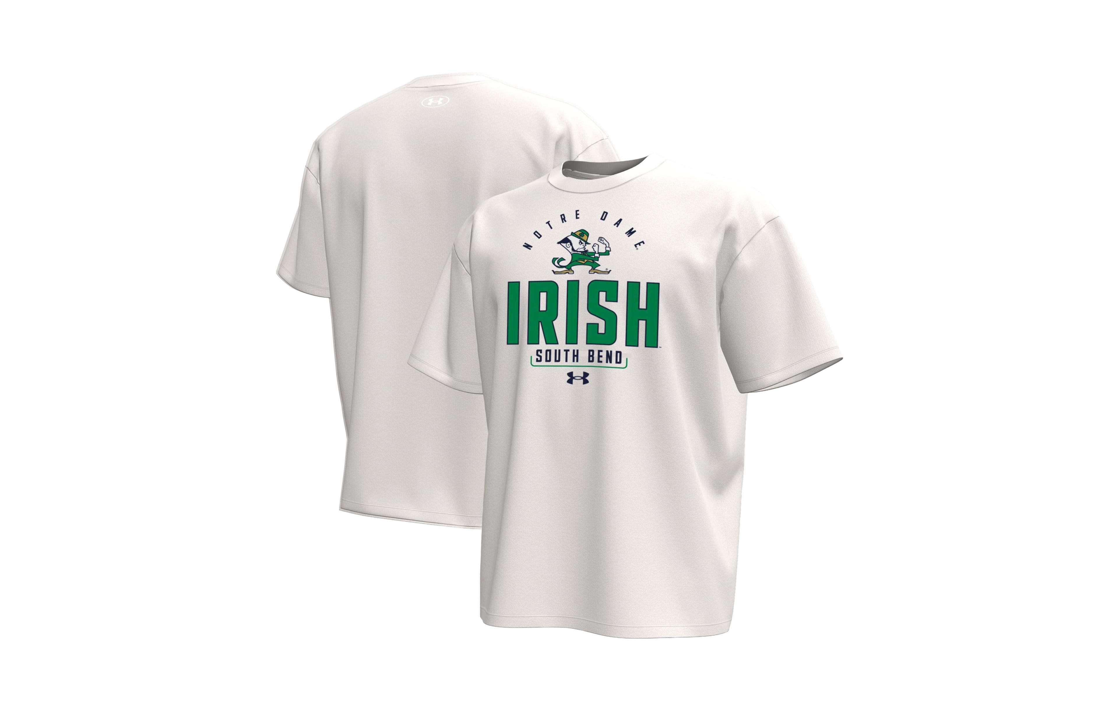 Under Armour Men's Cream Notre Dame Fighting Irish Gameday Icon T-Shirt