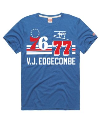 Men's and Women's  VJ Edgecombe Royal Philadelphia 76ers Jersey Remix Tri-Blend T-Shirt