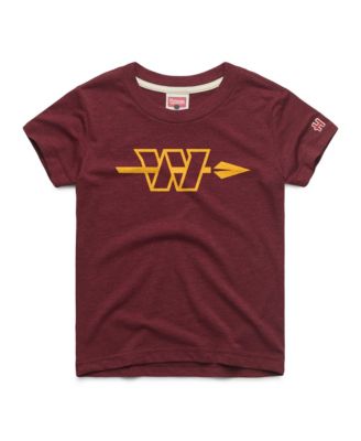 Big Boys and Girls Burgundy Washington Commanders Alternate Logo Tri-Blend T-Shirt