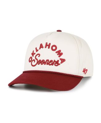 Women's '47 Cream/Crimson Oklahoma Sooners Rope Script Hitch Adjustable Hat