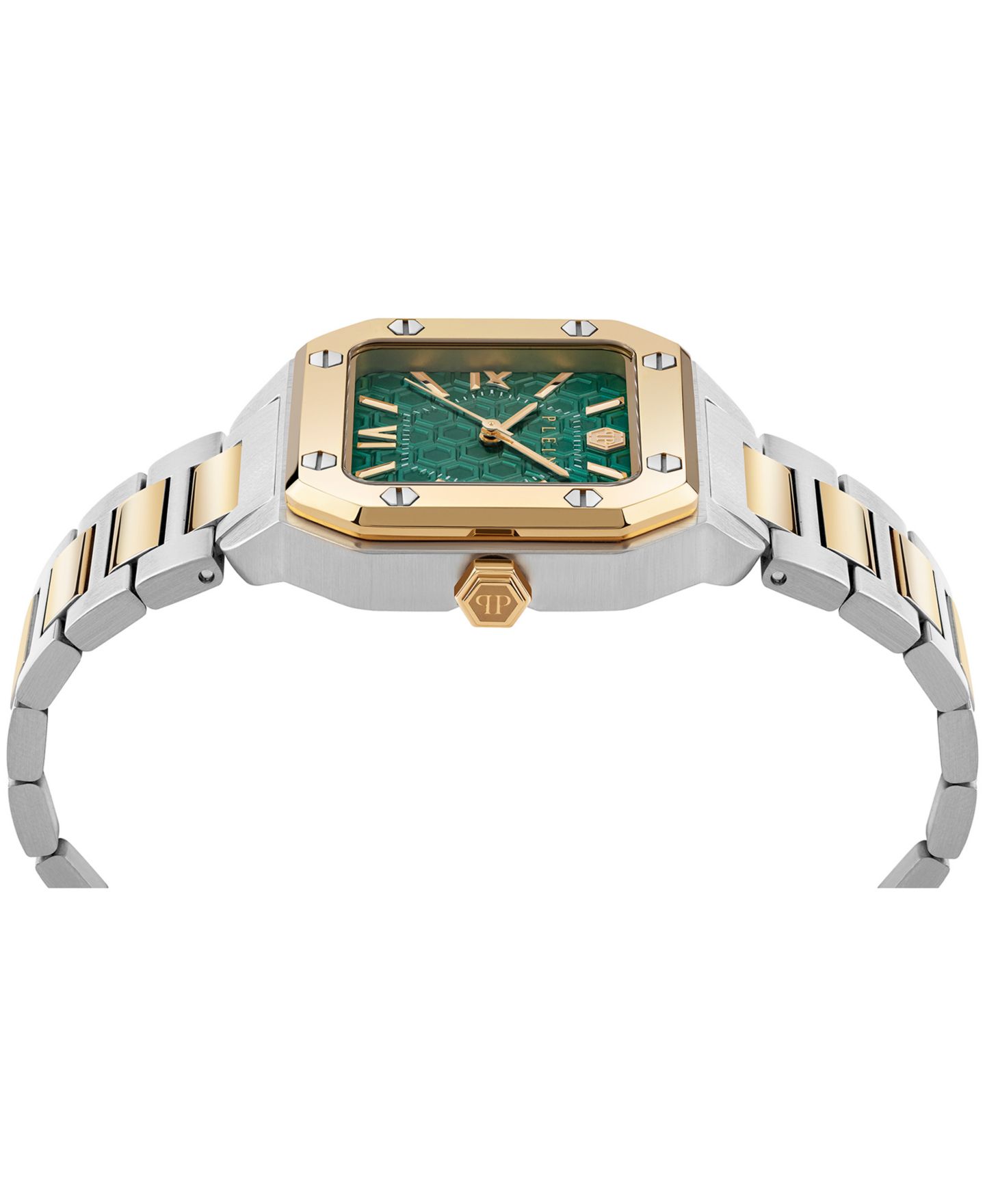 Женские часы Philipp Plein Plein Edge Two-Tone Stainless Steel Bracelet Watch, 34mm — фото 3