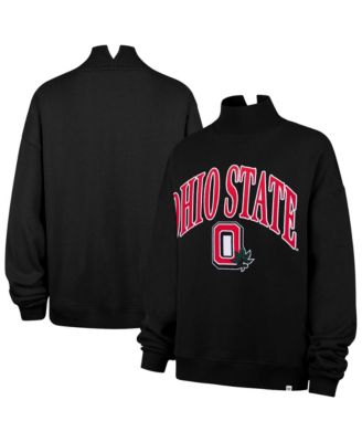 47 Brand Women's Black Ohio State Buckeyes Mock Neck Sweatshirt