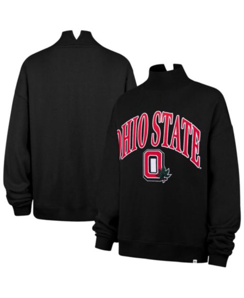 Женская толстовка '47 Brand Black Ohio State Buckeyes Mock Neck