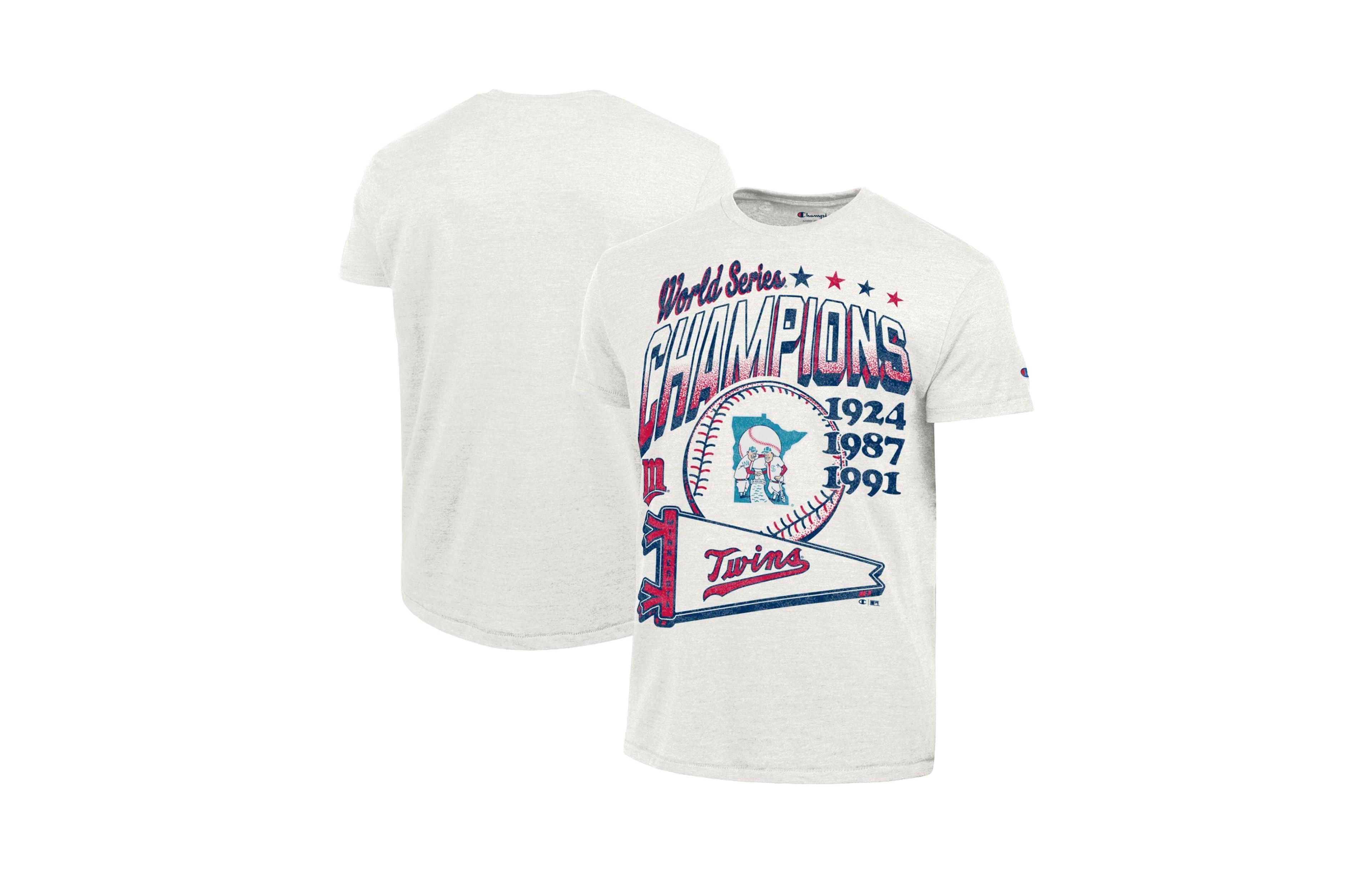 Champion Men's Cream Minnesota Twins Winning Tradition Cooperstown Collection Tri-Blend T-Shirt