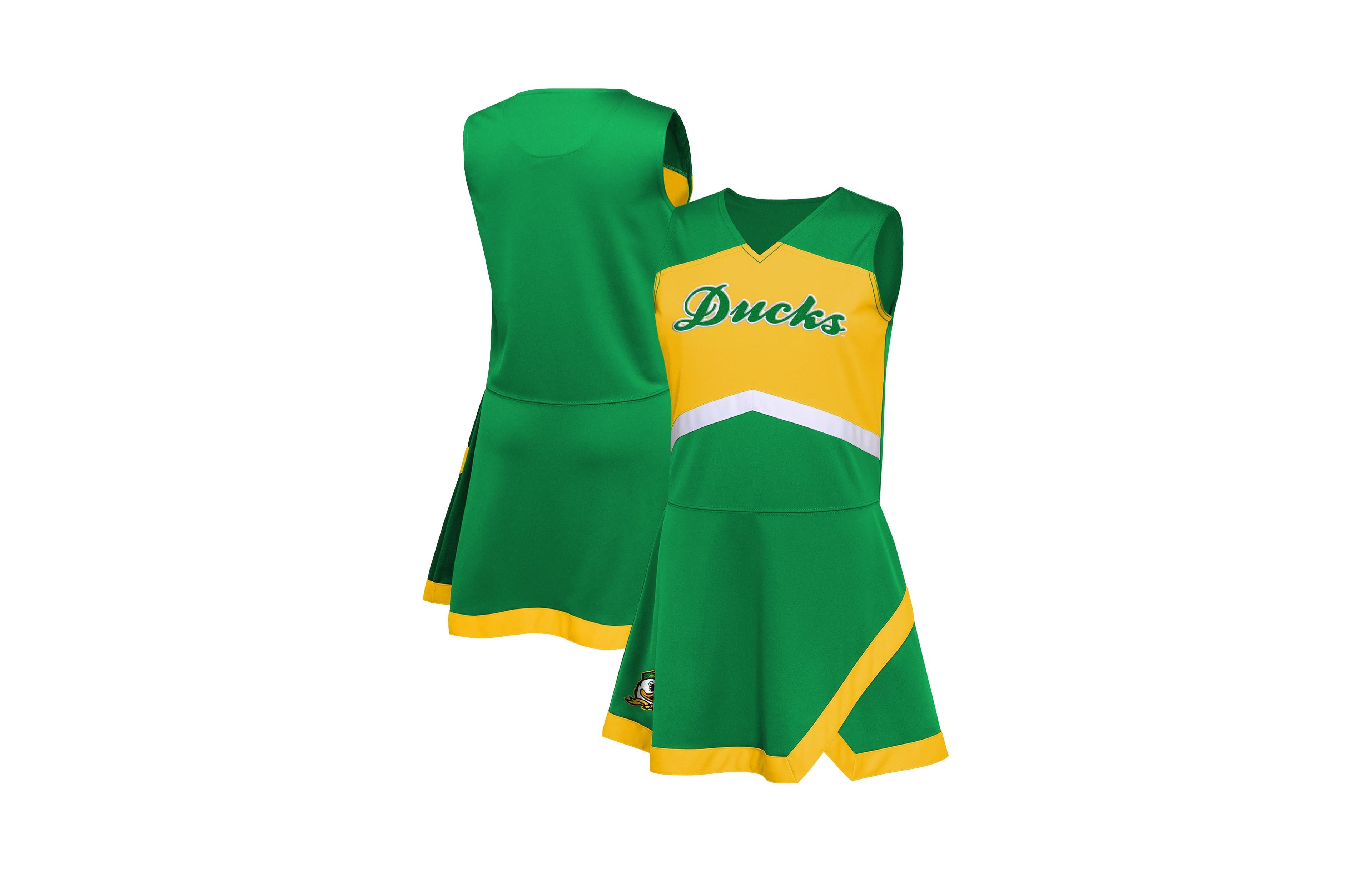 Outerstuff Big Girls Green Oregon Ducks Cheer Captain Jumper Dress
