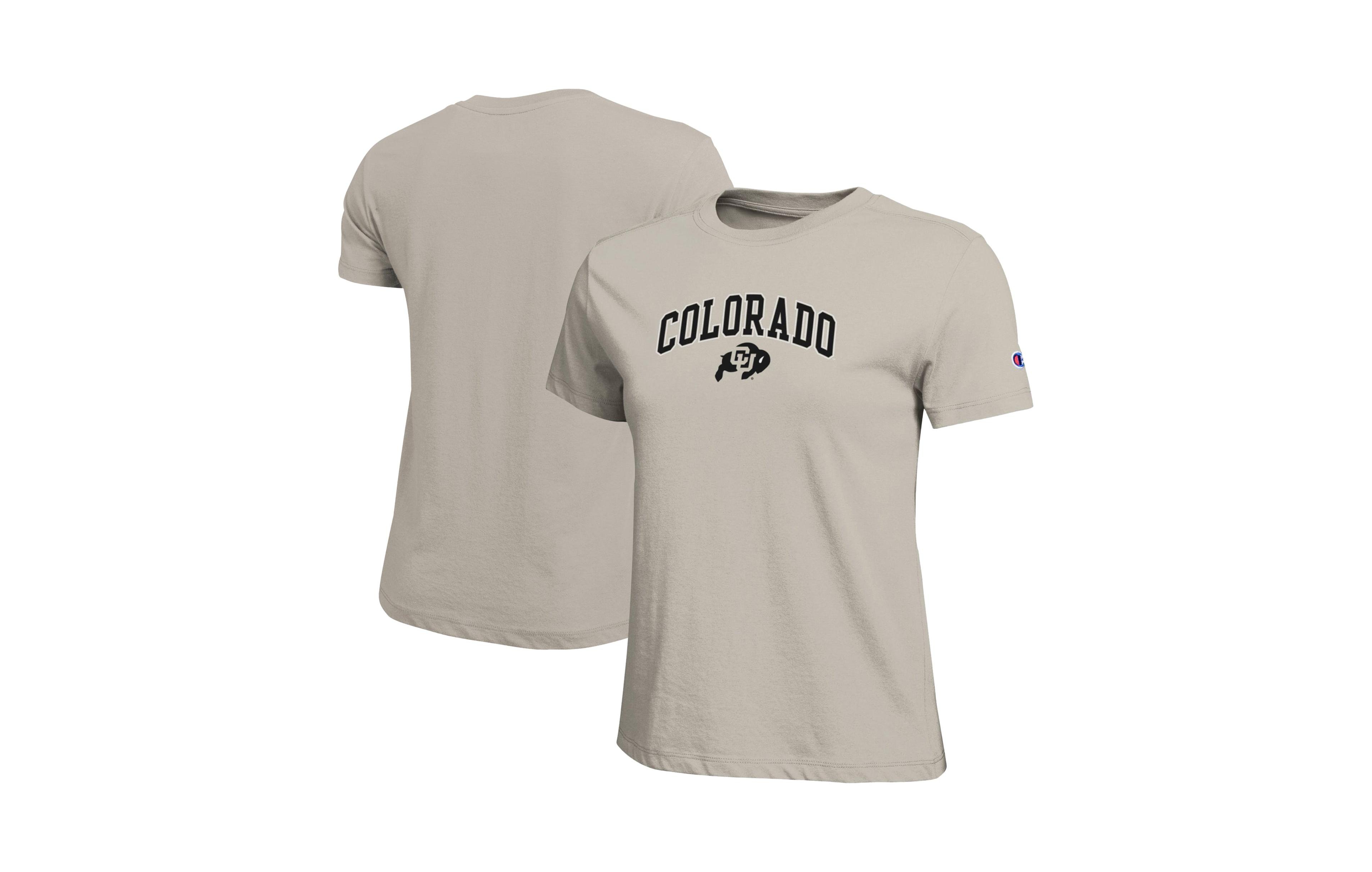 Champion Women's Gold Colorado Buffaloes Arched Over Logo T-Shirt