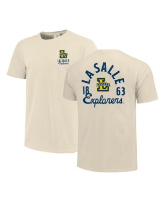 Men's Cream La Salle Explorers Comfort Colors Mascot Overlay T-Shirt