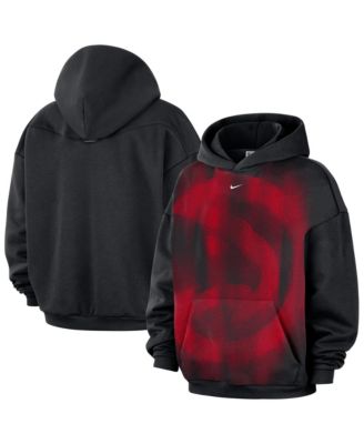 Men's Black/ White Atlanta Hawks Icon Practice Hoodie