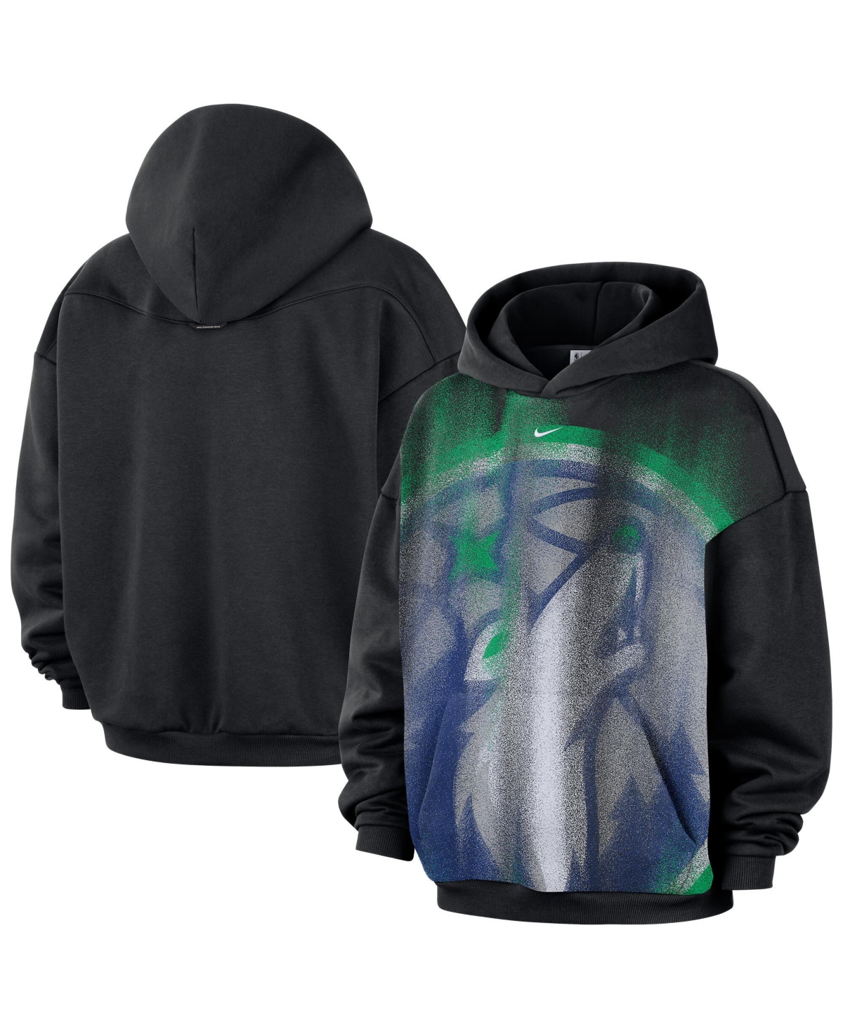 Nike Men's Black/ White Minnesota Timberwolves Icon Practice Hoodie