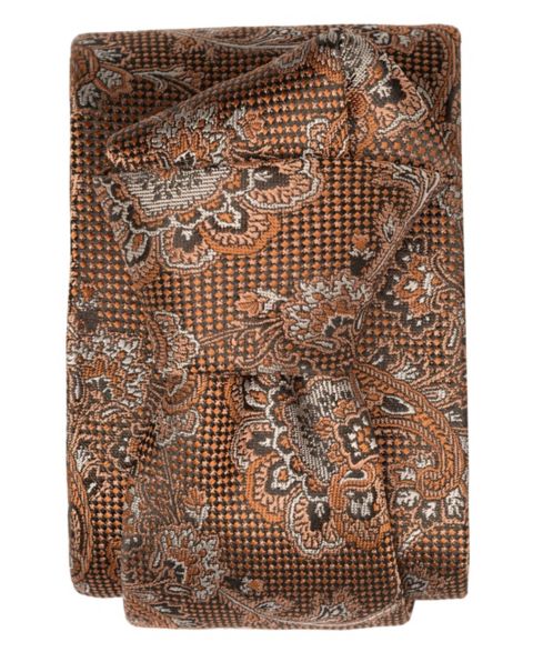 Мужские галстуки Elizabetta Montello - Silk Jacquard Tie for Men, цвет: Лососевый