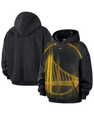 Men's Black/ White Golden State Warriors Icon Practice Hoodie