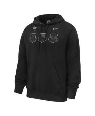 Nike - Men's Black Air Force Falcons 2026 Rivalry Collection Club Fleece Hoodie Black
