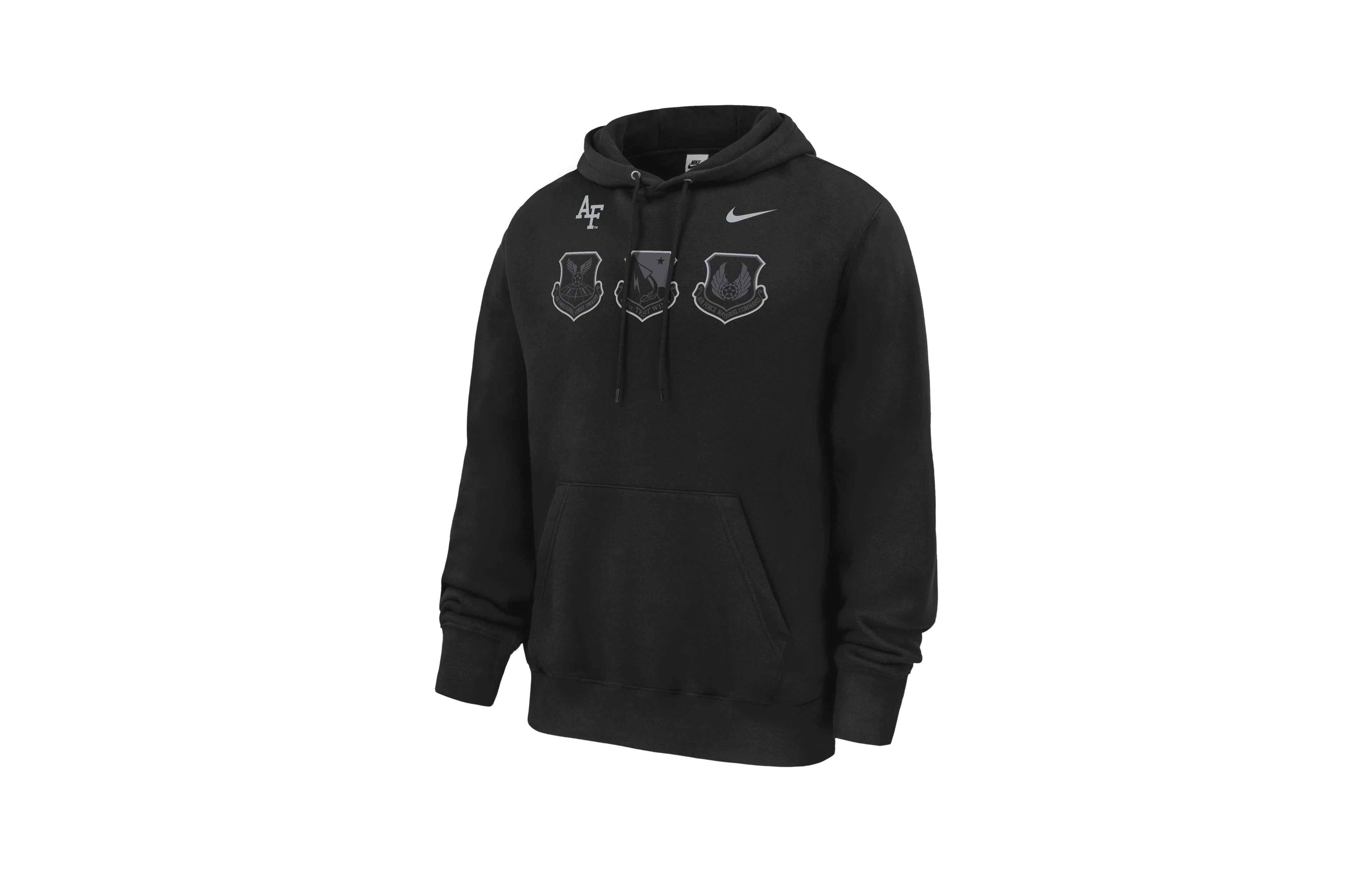Men's Nike Black Air Force Falcons 2026 Rivalry Collection Club Fleece Hoodie