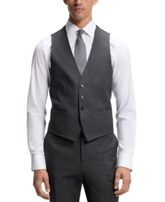 Men's Wool Serge Slim-Fit Vest