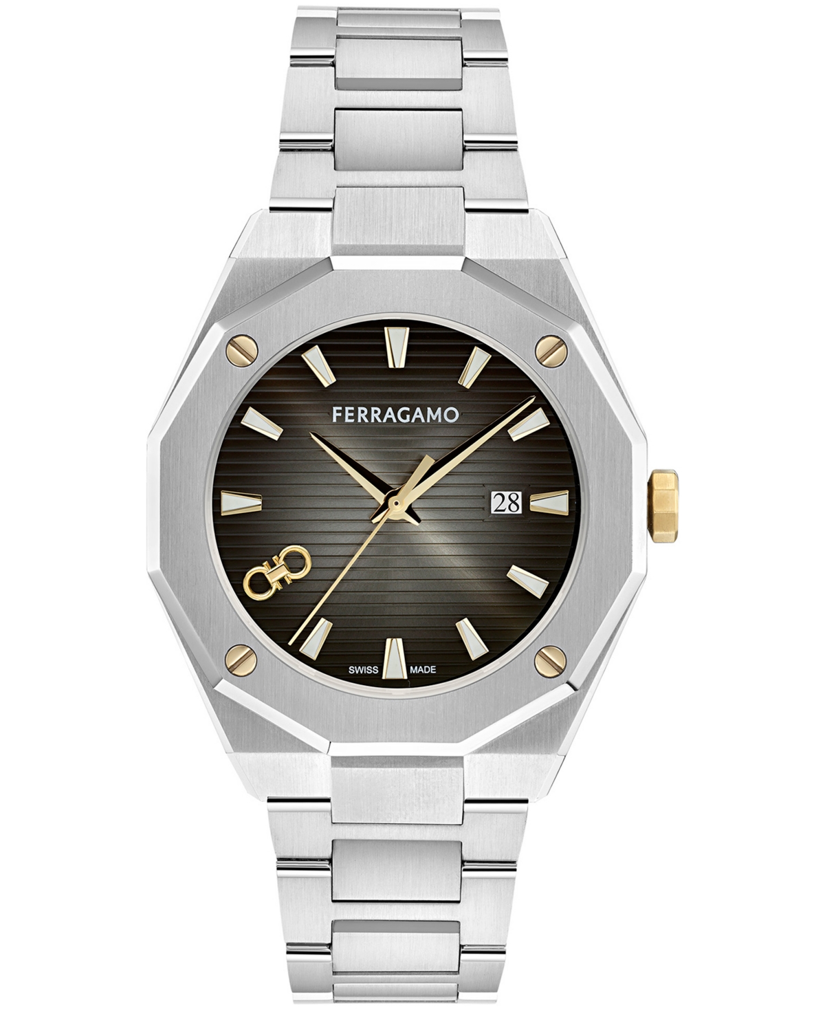 Ferragamo Men's Silver Stainless Steel Bracelet Watch