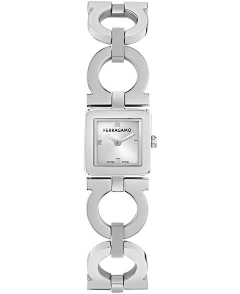 Женские часы Ferragamo Silver Stainless Steel Bracelet Watch, 19x19mm