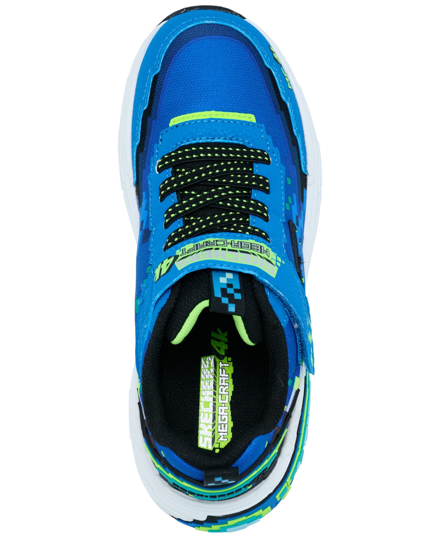 Кроссовки Skechers Mega-Craft 4K Slip-On Low-Top Sneakers from Finish Line для мальчиков, цвет: Синий / Лаймовый — фото 5