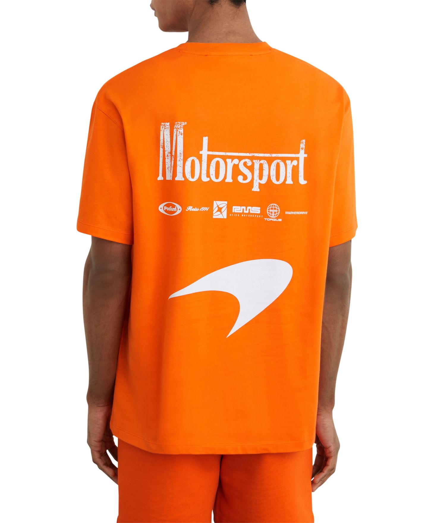 Мужская футболка REISS Stirling McLaren Racing Motorsport Relaxed-Fit, цвет: Оранжевый — фото 3