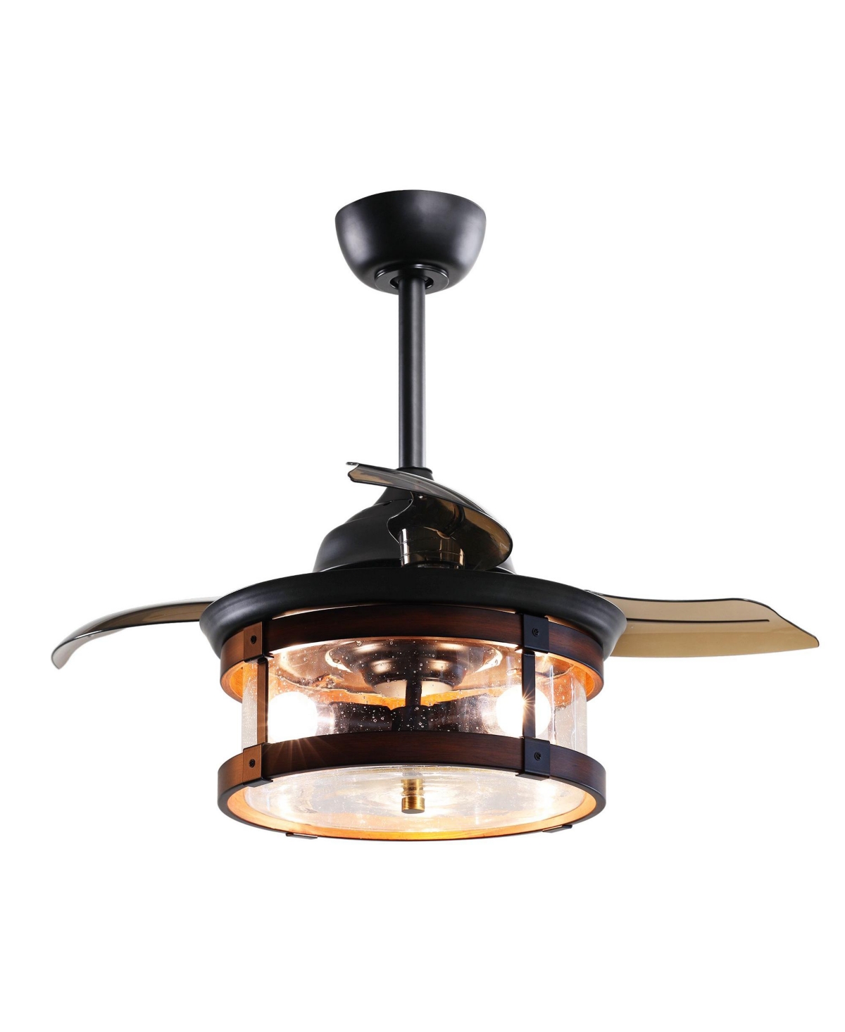 Parrot Uncle Industry 36" Foldable 3-Blade Ceiling Fan with Light and Remote