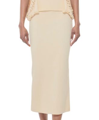 Women's Midi Pencil Knit Skirt