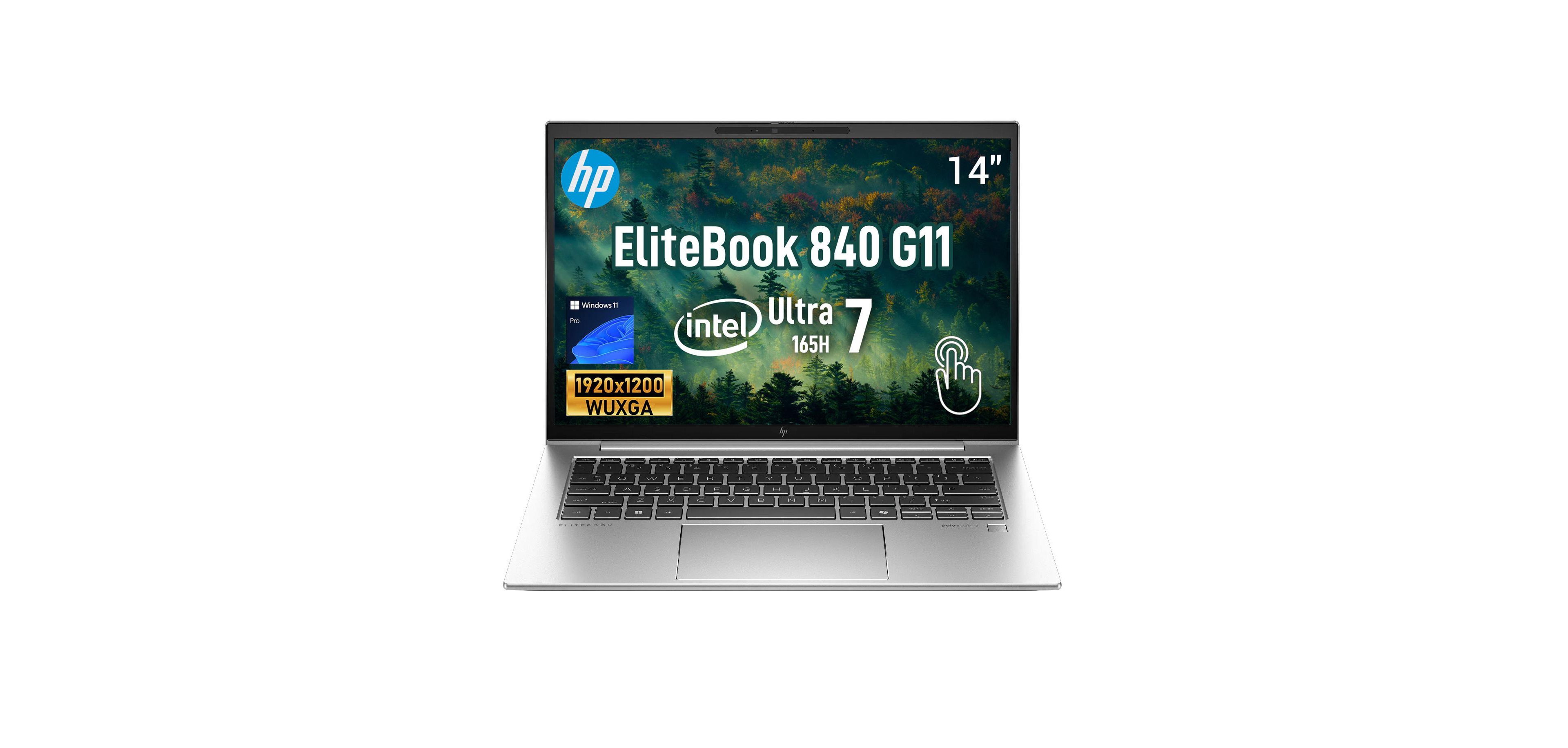 Hp EliteBook 840 G11 14" Fhd+ Touchscreen Intel Core Ultra 7 165H 64GB DDR5 1TB Ssd Windows 11 Pro Laptop