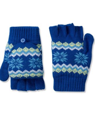 Girls' Convertible Fair Isle Mittens