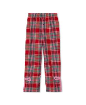 Little Girls Bow Flannel Pajama Pants
